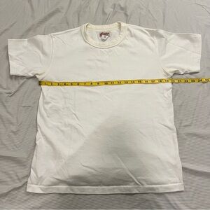 Bronson Loopwheel Tubular Heavyweight Cotton T shirt White Medium